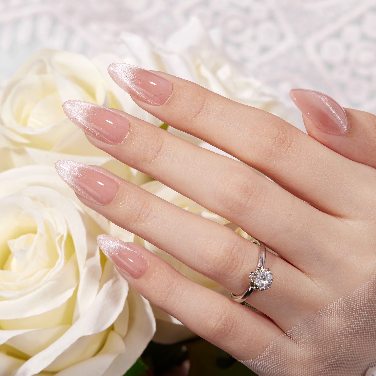 Cat-Eye Shimmer Long Stiletto Cat-Eye Shimmer Long Stiletto — Wedding Guest Nails 2027
