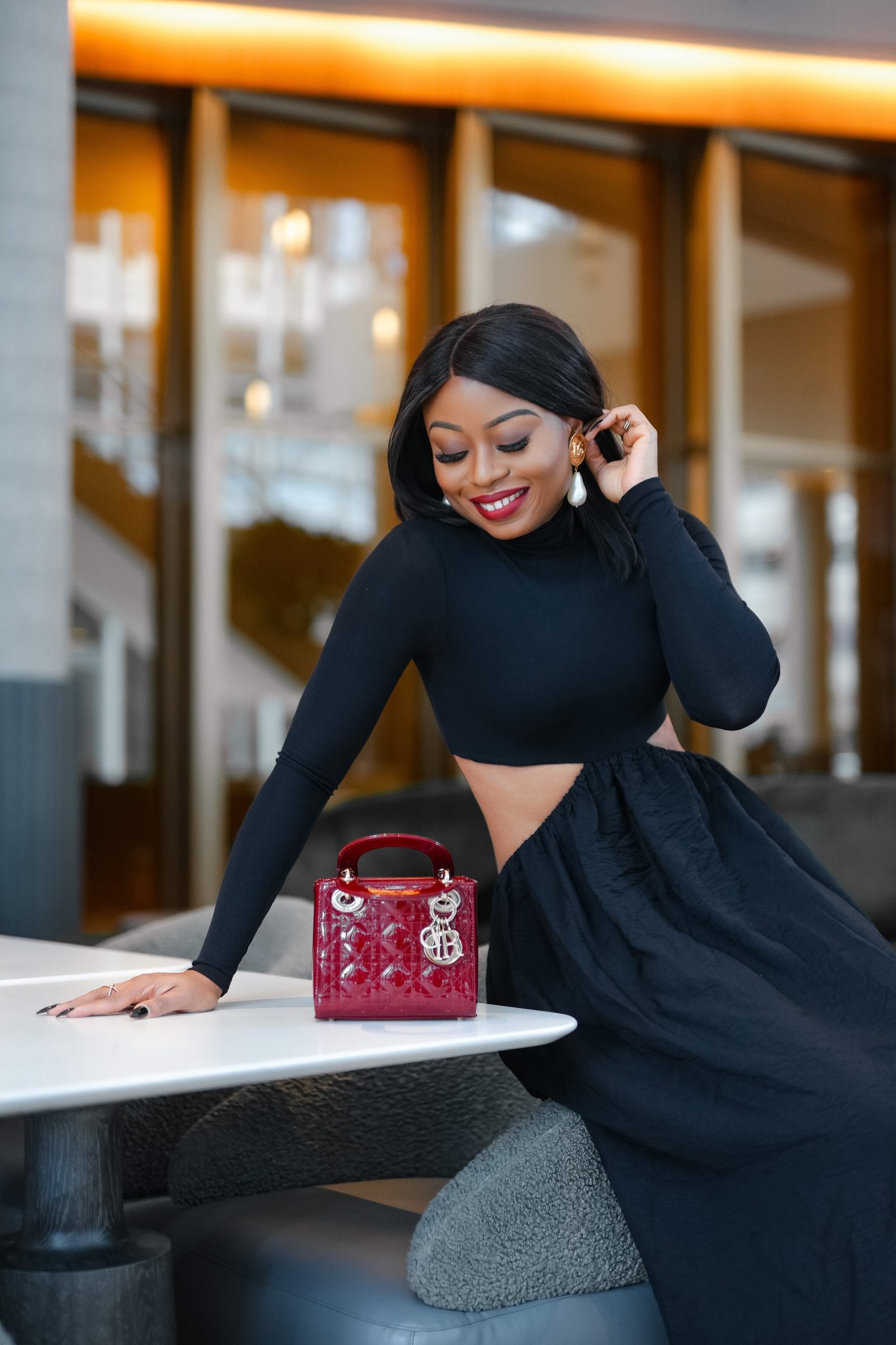 Black Crop Top and Voluminous Skirt for a Dramatic Silhouette Black Crop Top and Voluminous Skirt for a Dramatic Silhouette — Winter Date Night Outfits 2027