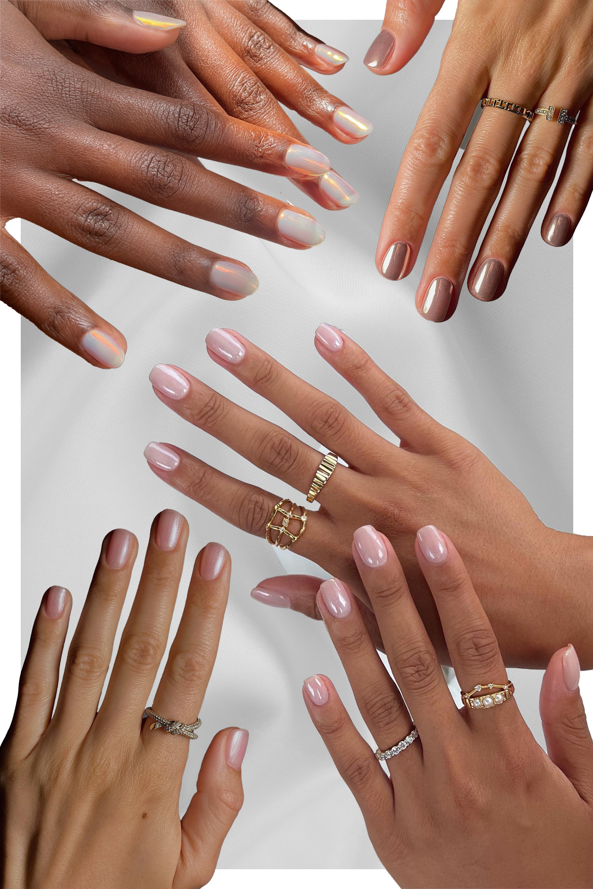 Subtle Elegant Wedding Nail Mix Subtle Elegant Wedding Nail Mix — Classy Wedding Nails 2027