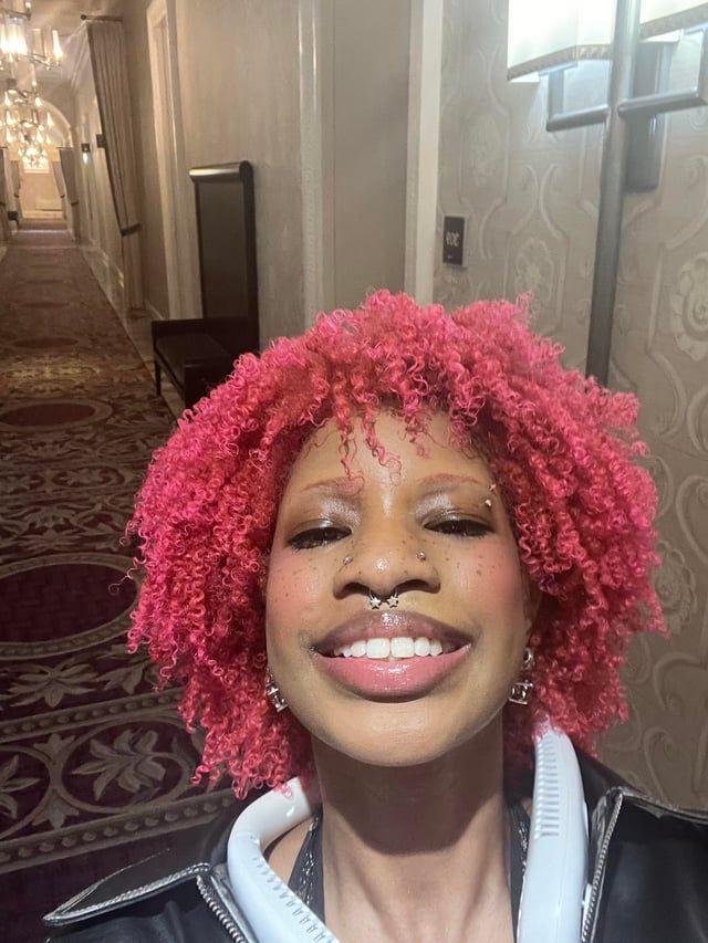 Bright Pink Coily Natural Shape — Pink Hair 2027