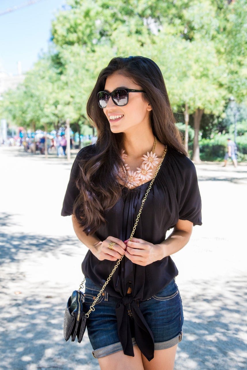 Vibrant Orange Lace Romper with Leather Jacket — Barcelona Outfits 2027