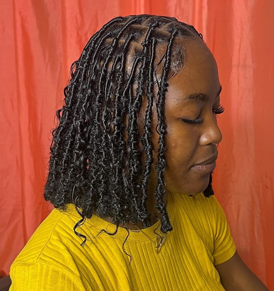 Short Defined Wavy Black Locs — Soft Locs 2027