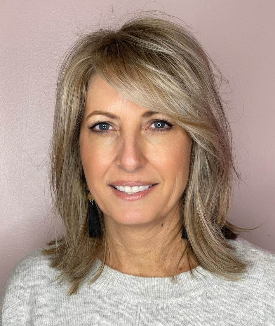 Medium Blonde Bob With Blunt Bangs Medium Blonde Bob With Blunt Bangs — Bangs 2027 for Women Over 50