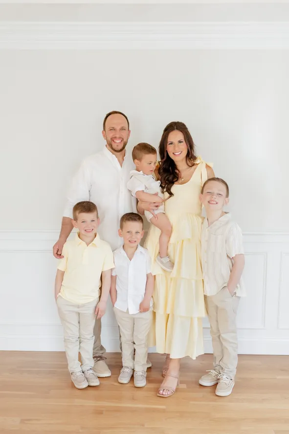 Soft Palette Perfection: Yellow Dress and Linen Separates Soft Palette Perfection: Yellow Dress and Linen Separates — Spring Family Photo Outfits 2027