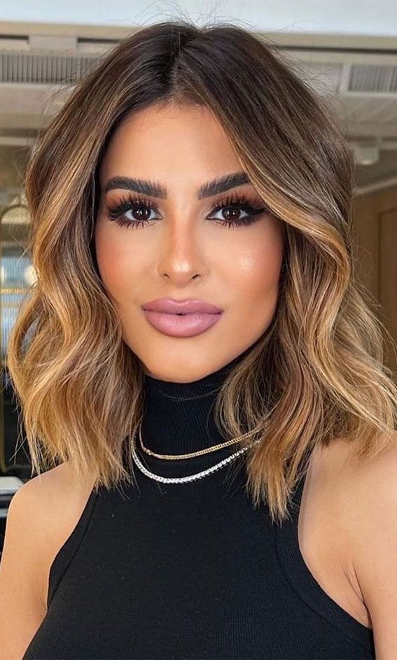 Bronde Balayage Lob For Summer — Balayage Lob 2027