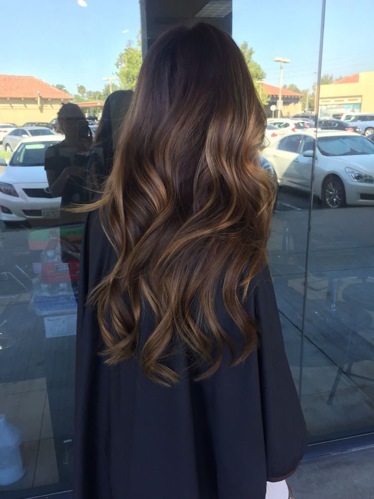 Sun-Kissed Caramel Balayage For Collarbone Length — Balayage on Dark Brown Hair 2027