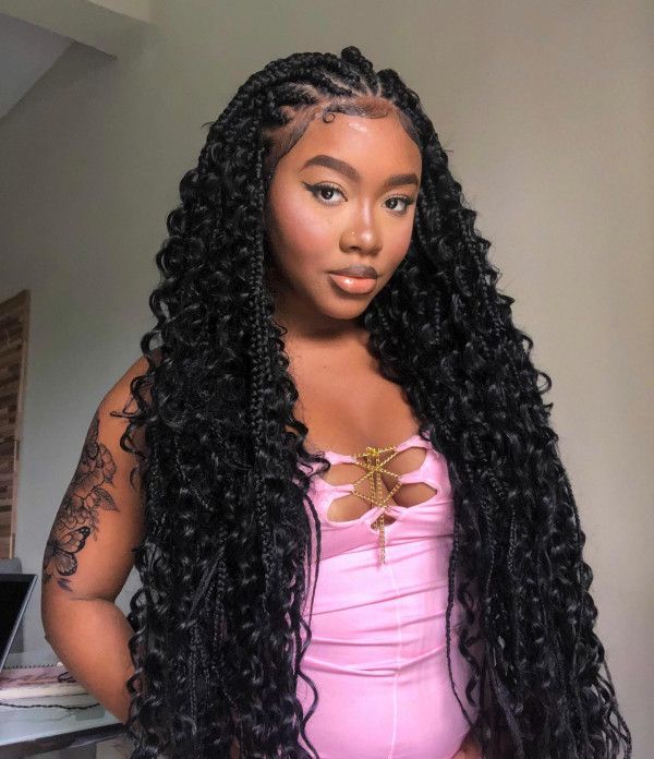 Braids with Blonde Highlights and Curls Braids with Blonde Highlights and Curls — Braided Hairstyles 2027 with Curls
