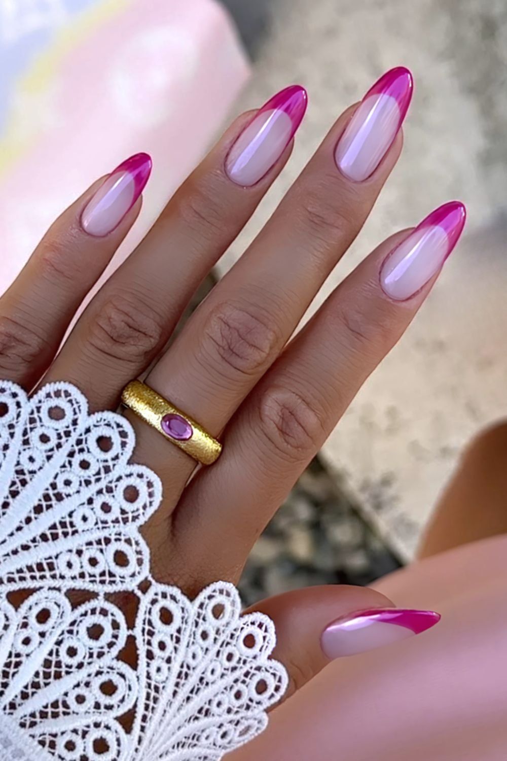Magenta French Tips Visual Idea Magenta French Tips Visual Idea — Magenta Nails 2027