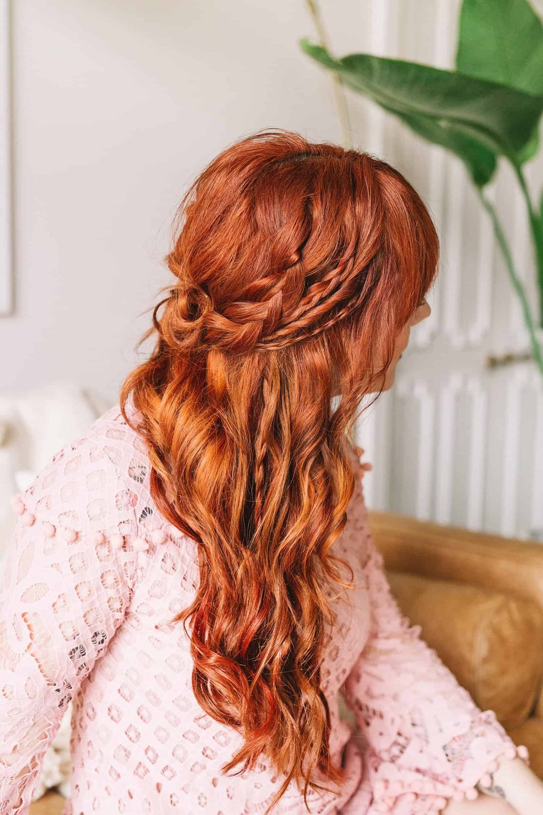 Vibrant Red With Copper Undertones Visual Idea Vibrant Red With Copper Undertones Visual Idea — Boho Braided Wedding Hair 2027