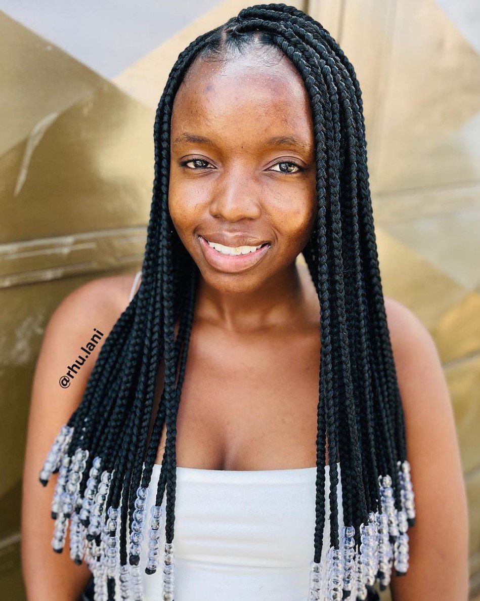 Smooth Knotless Braids — Braids 2027 for Medium Hair