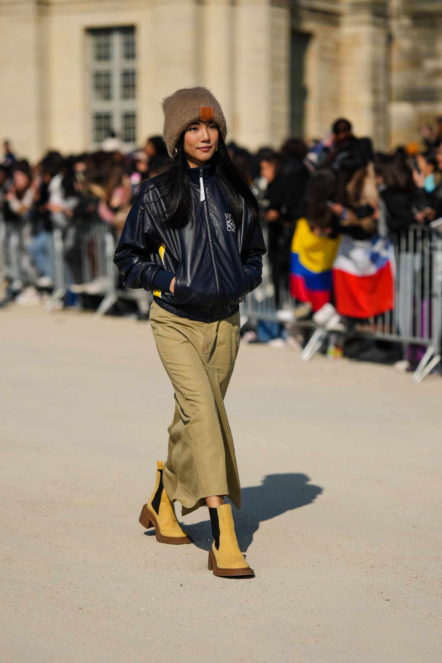 Tan Chelsea Boots with Navy Bomber Jacket and Beige Trousers Tan Chelsea Boots with Navy Bomber Jacket and Beige Trousers — Chelsea Boots Outfits 2027