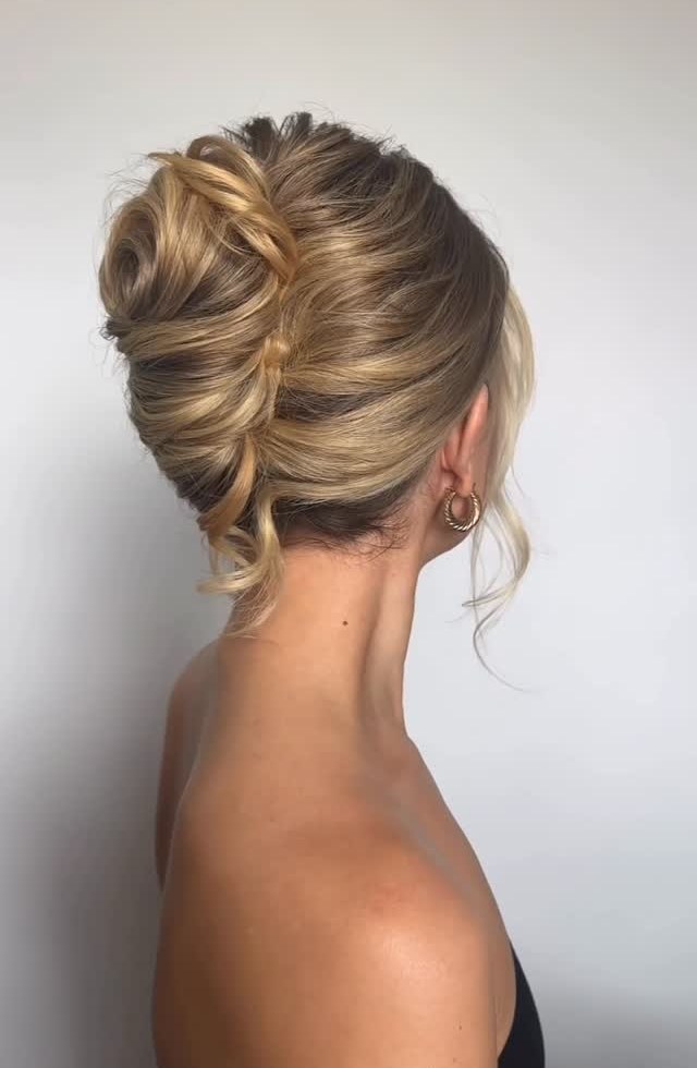Textured Chignon With Twists and Curls — Wedding Updos 2027