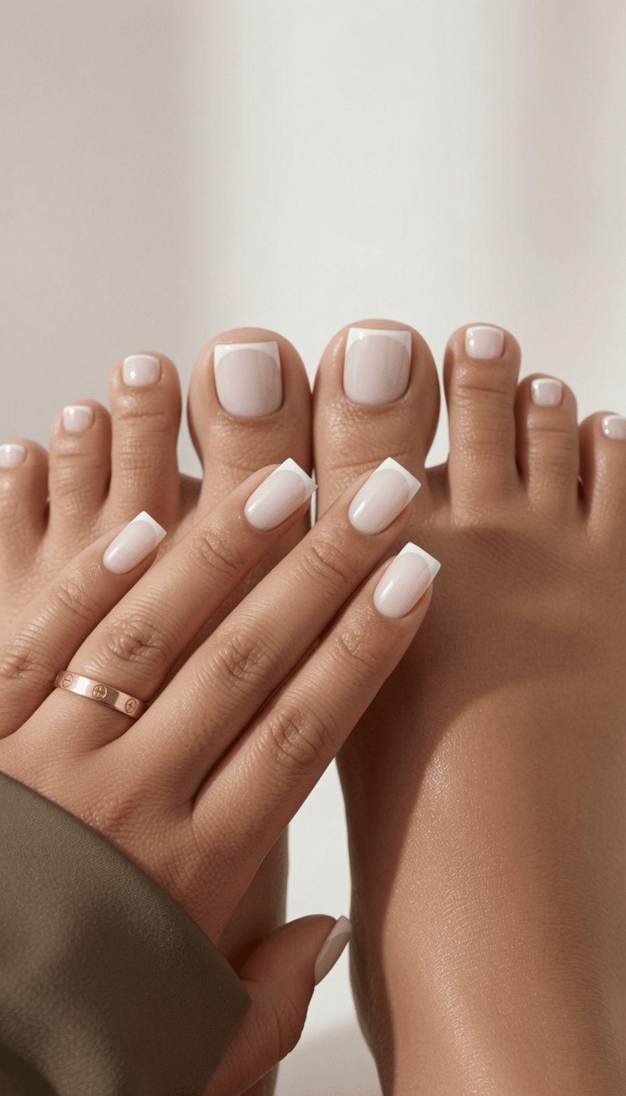 Classic French Tip On All Toenails Visual Idea — Toe Nails 2027 for Women Over 60