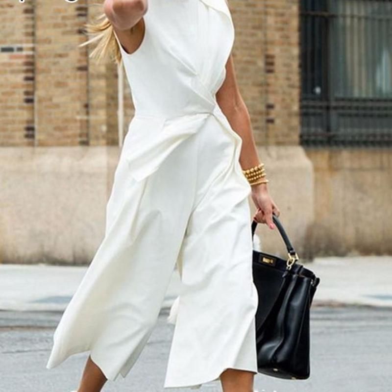 Patchwork Sleeveless Jumpsuit with Tunic Top for Daywear Patchwork Sleeveless Jumpsuit with Tunic Top for Daywear — Sleeveless Jumpsuit Outfits 2027
