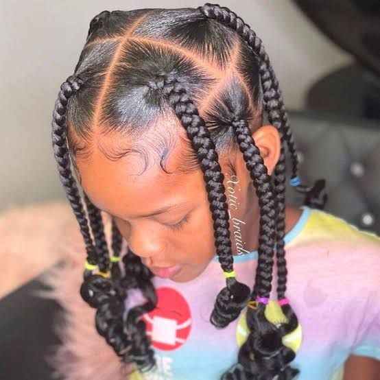 Geometric Parting for Defined Braids — Knotless Braids 2027 for Little Girls