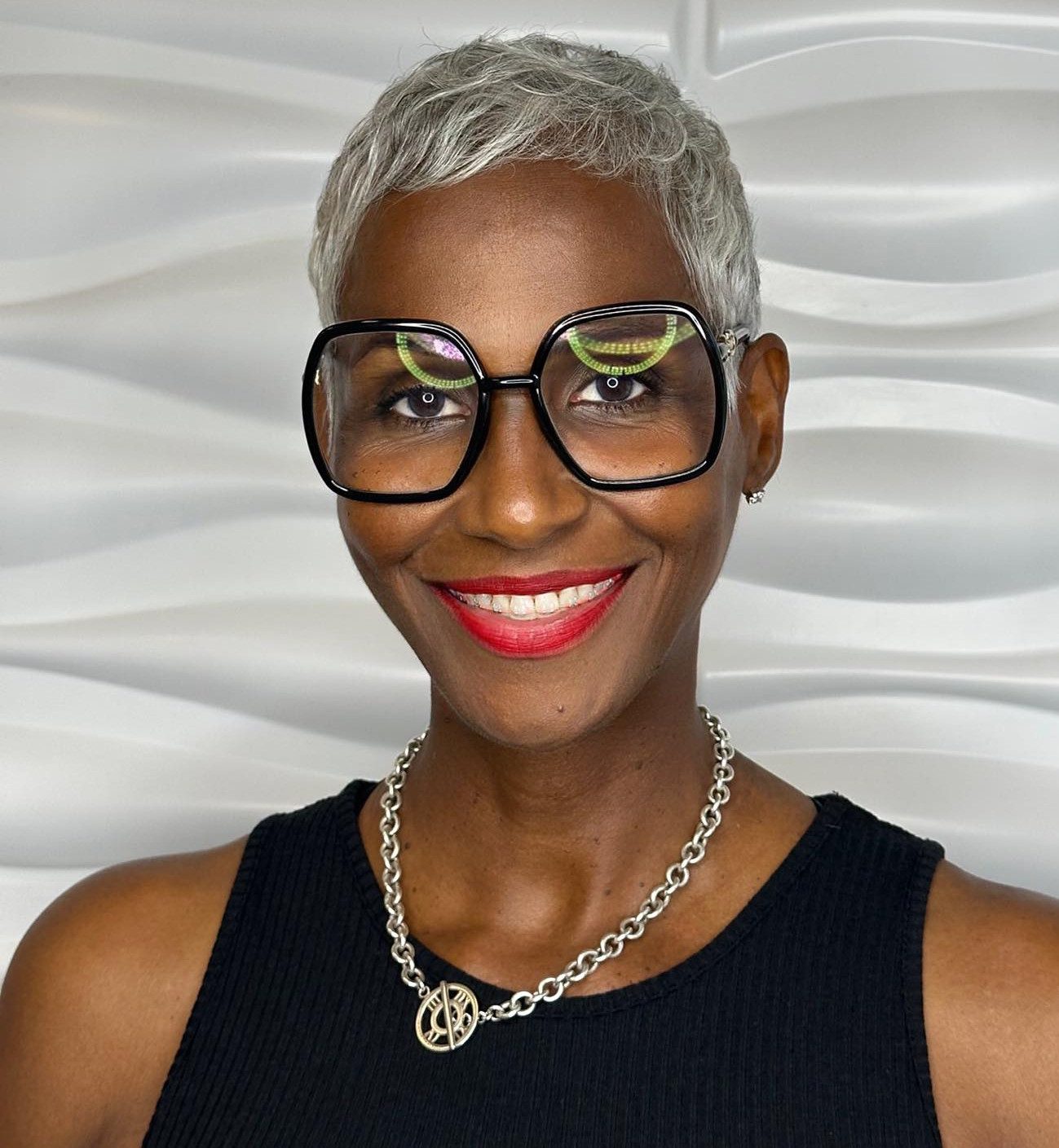 Spiky Textured Gray Pixie Spiky Textured Gray Pixie — Gray Blending Pixie 2027
