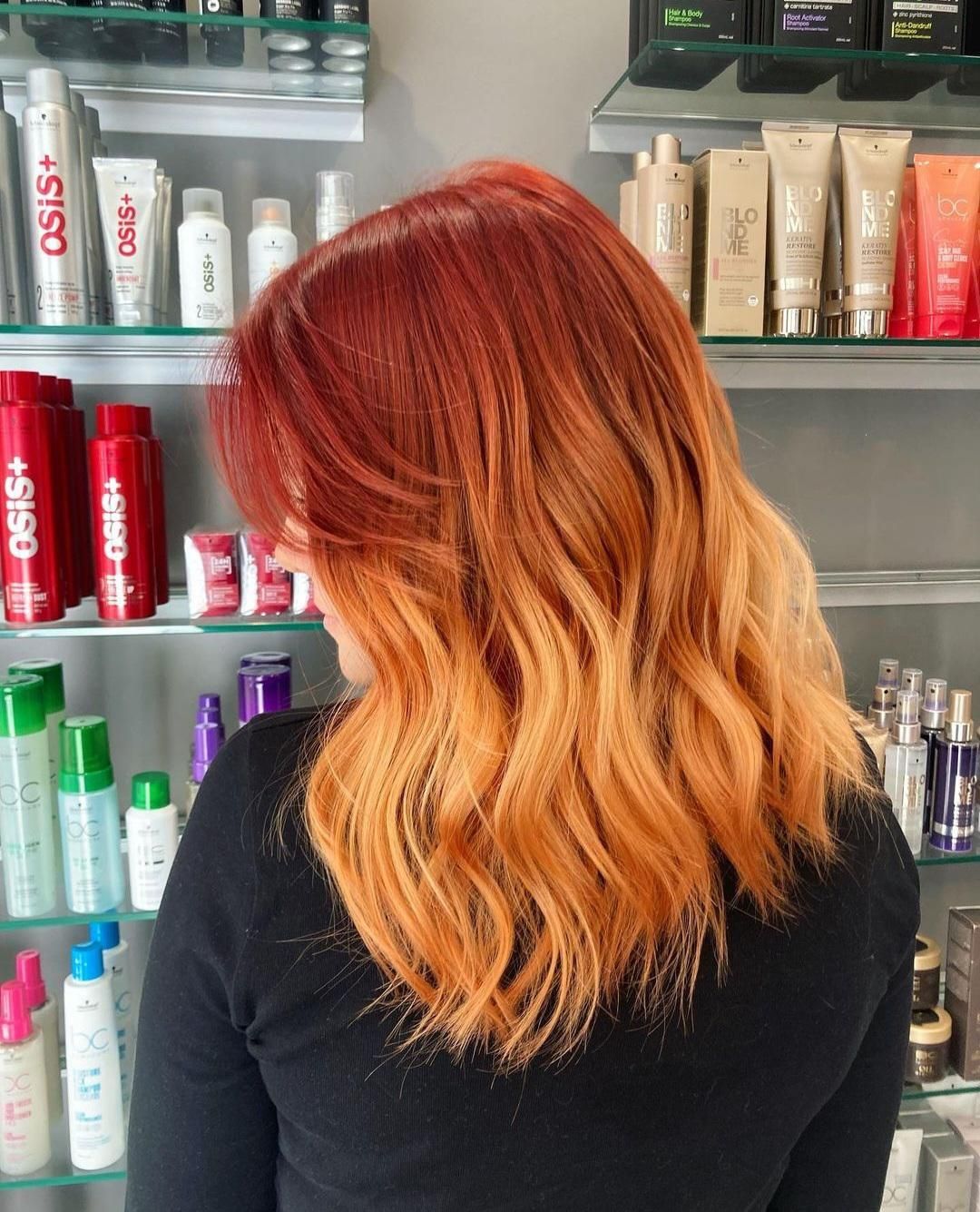 Red To Orange Ombre Visual Idea Red To Orange Ombre Visual Idea — Ombre Hair 2027