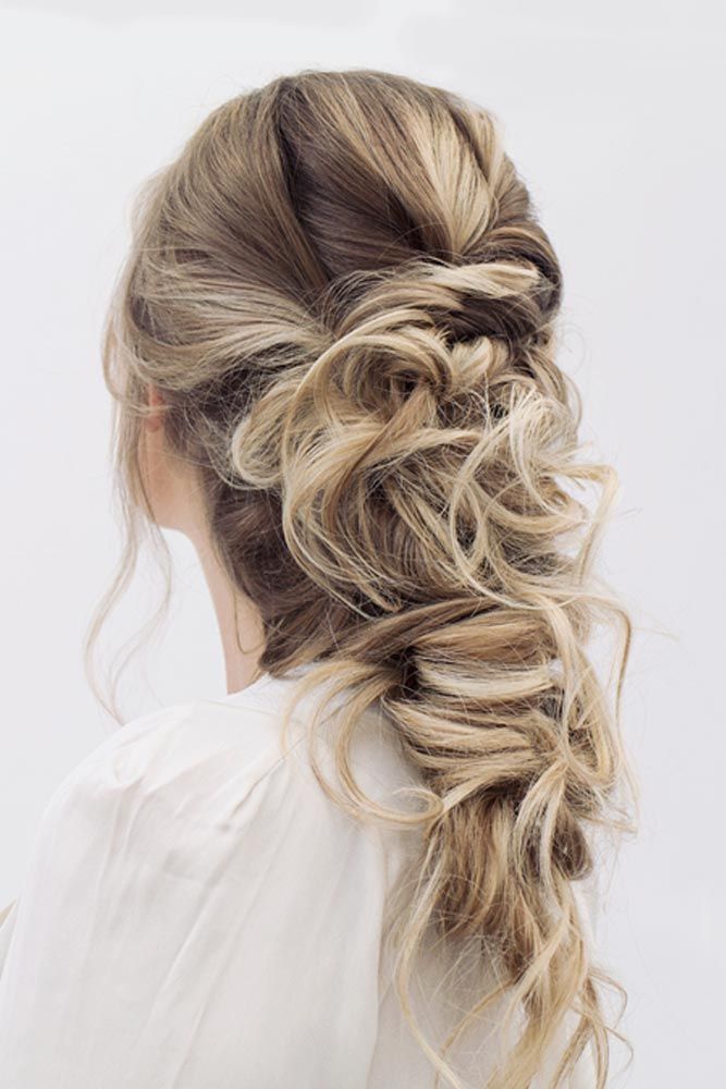 Visual Idea — A Side View Of A Medium Density — Down Graduation Hairstyles 2027