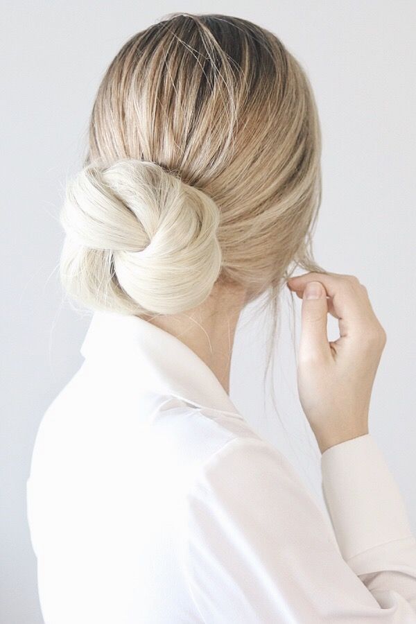 Intricate Low Knotted Bun Ash Blonde — Knotted Bun Hairstyles 2027