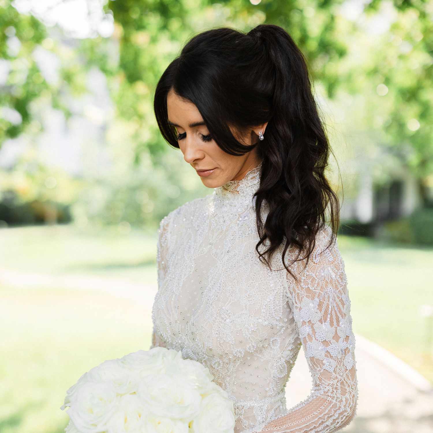 High Ponytail With Wispy Bangs High Ponytail With Wispy Bangs — Wedding Bangs 2027