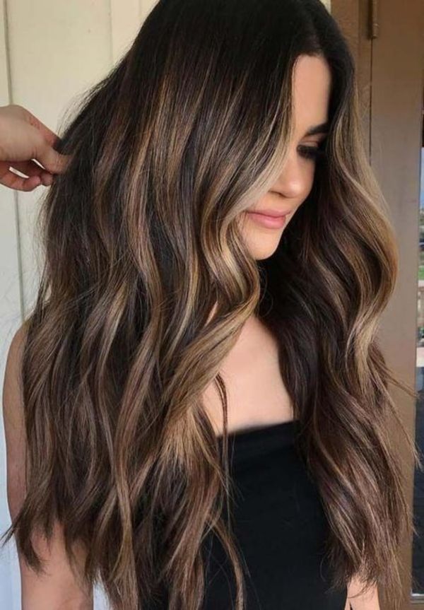 Rich Caramel Highlights Side View Rich Caramel Highlights Side View — Highlights on Brown Hair 2027