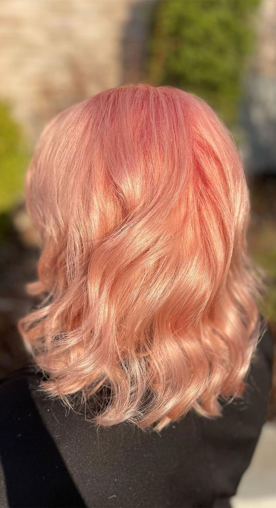 Soft Peach Blonde Lob Soft Peach Blonde Lob — Peach Blonde Hair 2027