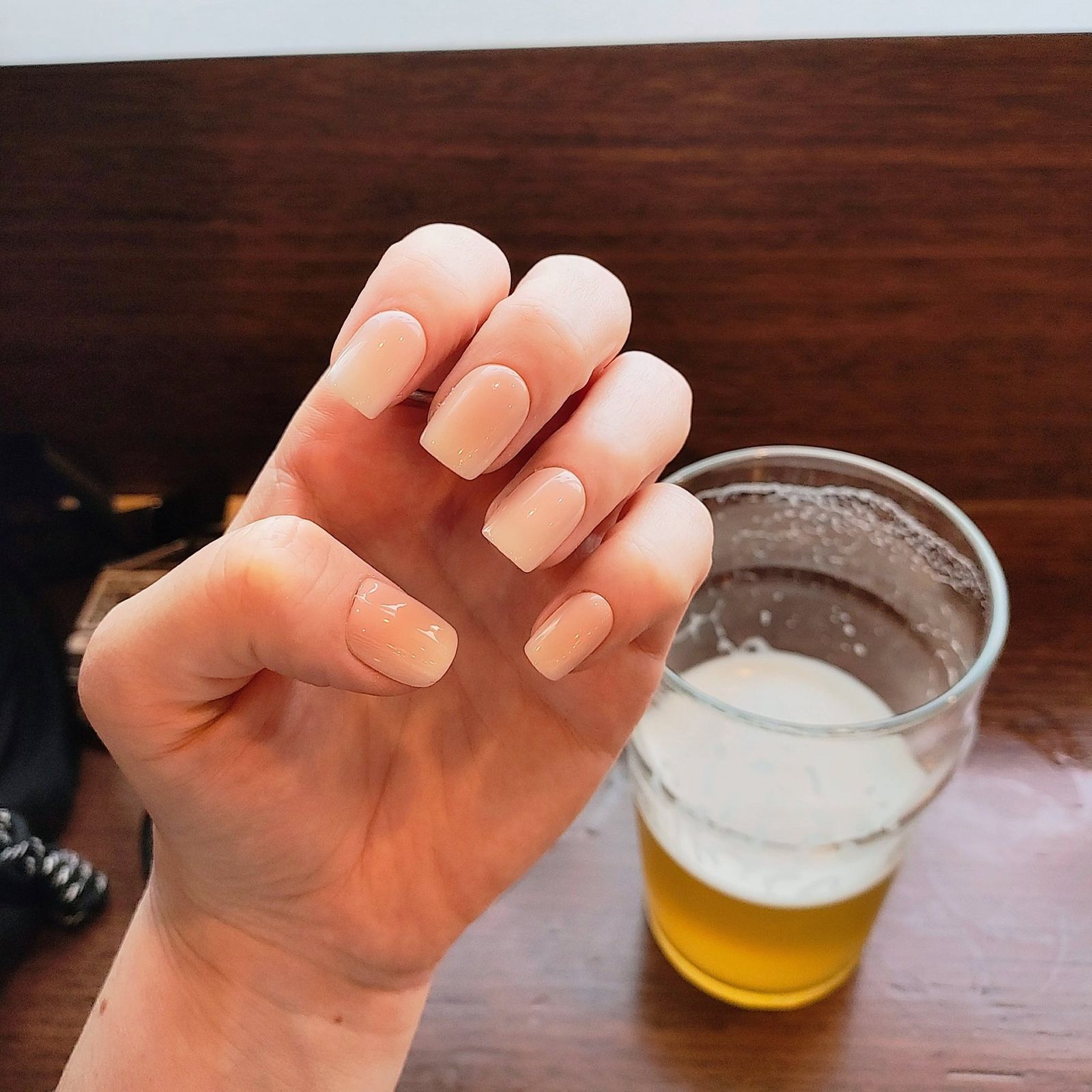 Ombre Effect Visual Idea Ombre Effect Visual Idea — Peach Square Nails 2027