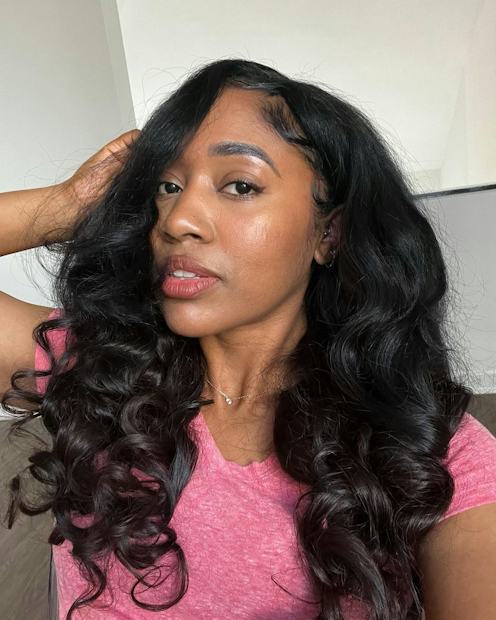 Mid-Back Black Voluminous Blowout Waves Mid-Back Black Voluminous Blowout Waves — Sew In Styles 2027