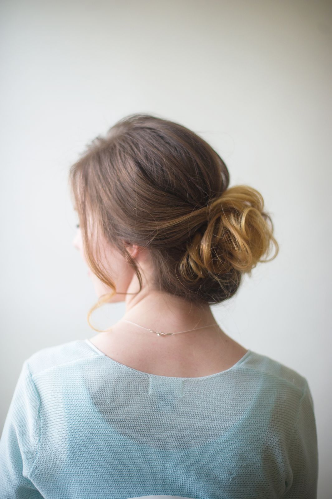 Back View Medium Crop Visual Idea Back View Medium Crop Visual Idea — Messy Low Bun 2027