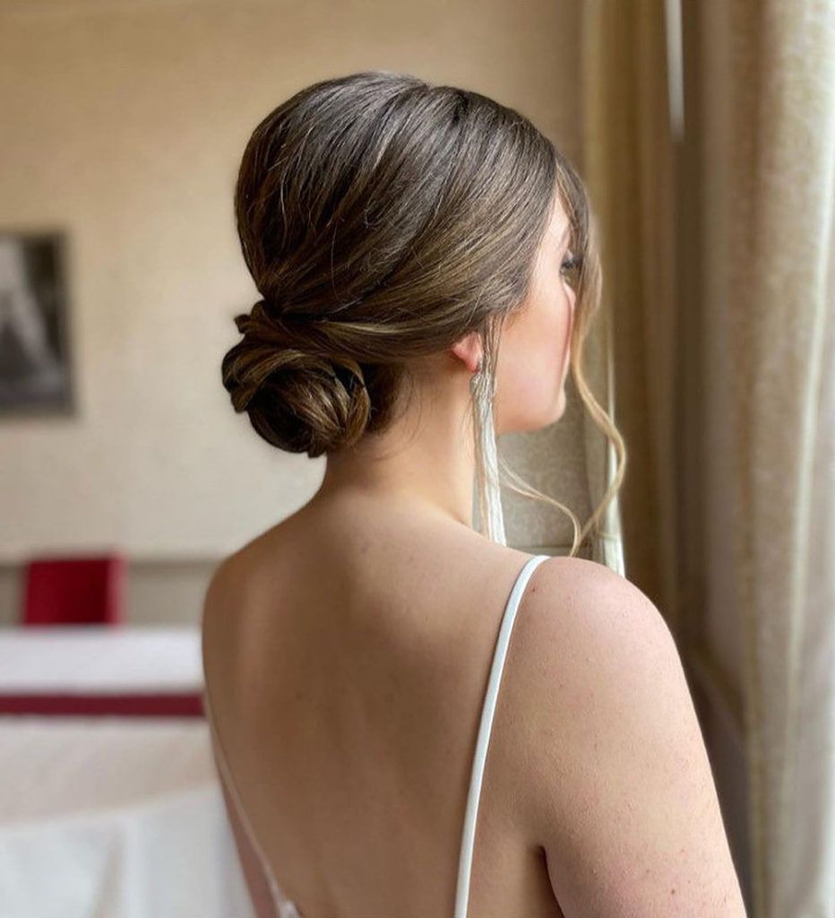 Sleek Dark Brown Low Side Bun Sleek Dark Brown Low Side Bun — Side Bun Hairstyles 2027