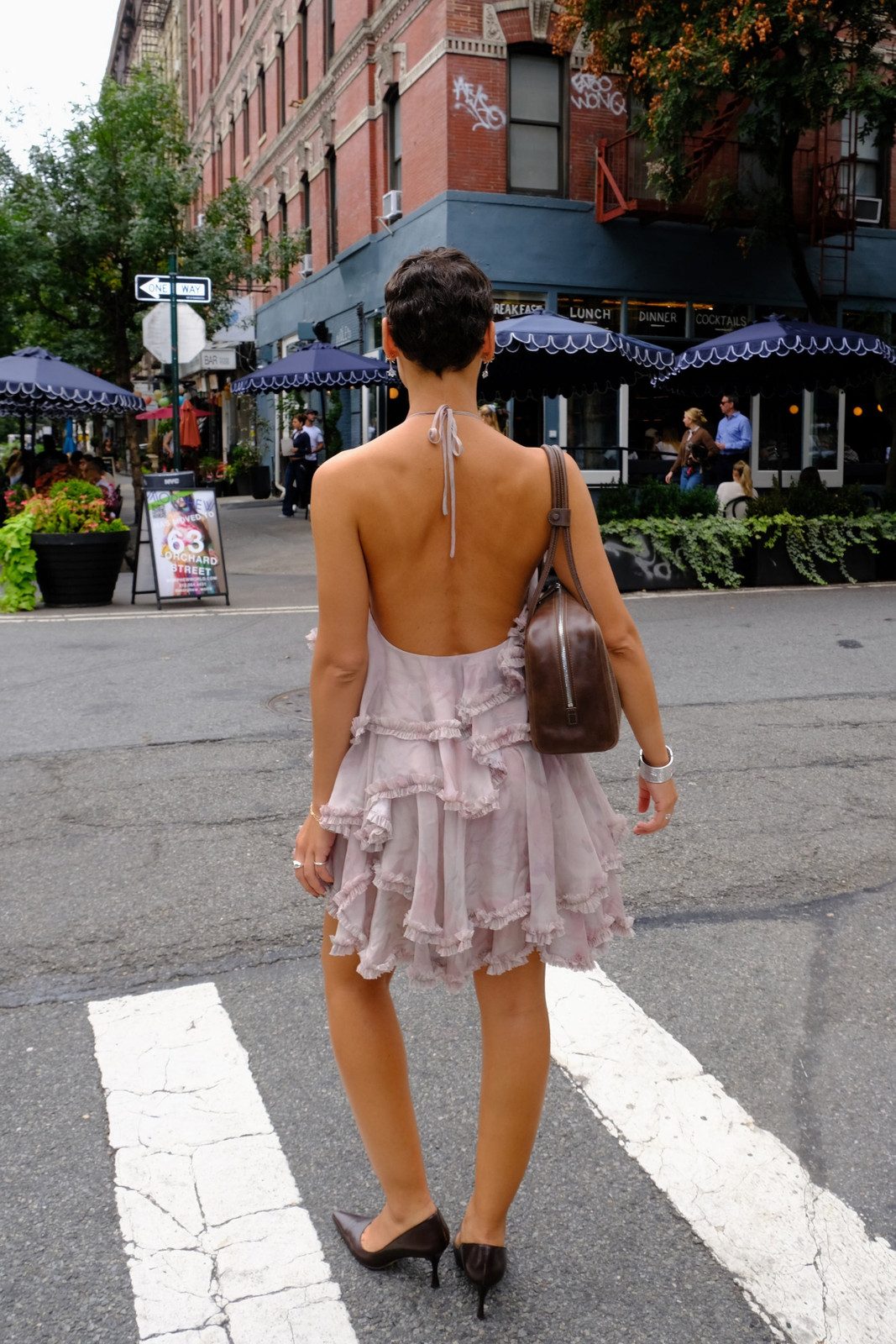 Ruffled Romance: Light Pink Sheer Mini Dress — Cocktail Bar Outfits 2027