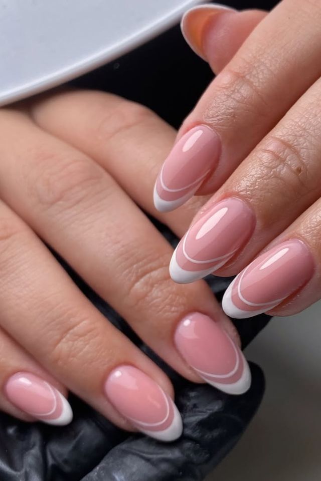 Both Hands Visual Idea Both Hands Visual Idea — Colored Double French Nails 2027