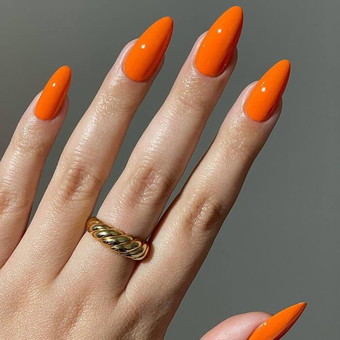 Bright Orange Visual Idea Bright Orange Visual Idea — Orange Summer Nails 2027