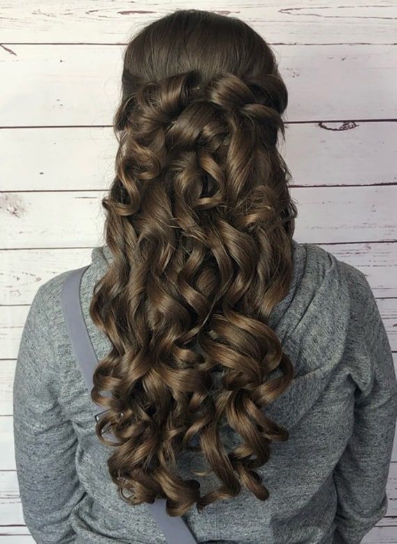 Dark Brown Visual Idea — Down Graduation Hairstyles 2027