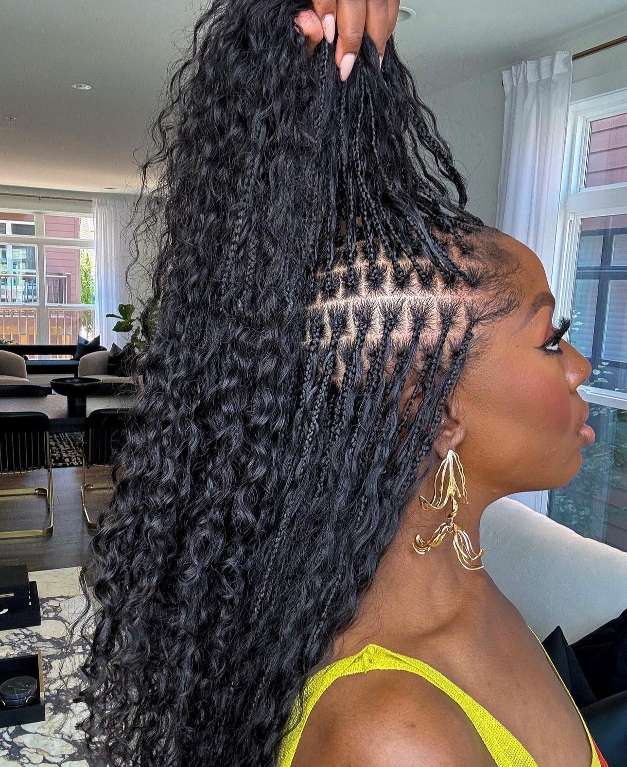 Knotless Braids with Curly Extensions Knotless Braids with Curly Extensions — Bora Bora Braids 2027