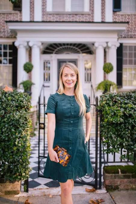 Green Button-Front Dress: Effortless Preppy Charm Green Button-Front Dress: Effortless Preppy Charm — Preppy Spring Outfits 2027