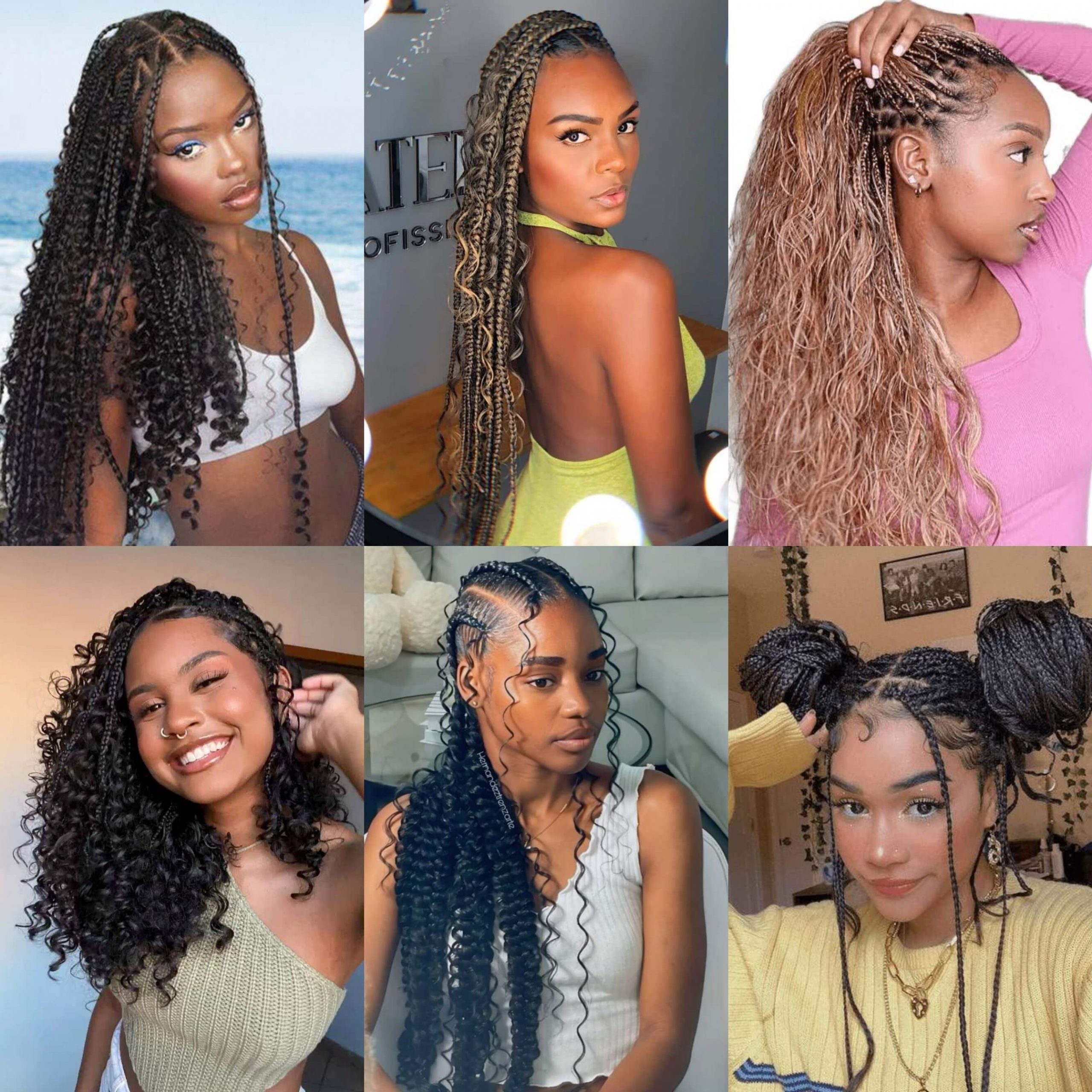 Micro Braids With Loose Wavy Ends Visual Idea Micro Braids With Loose Wavy Ends Visual Idea — Boho Braids 2027