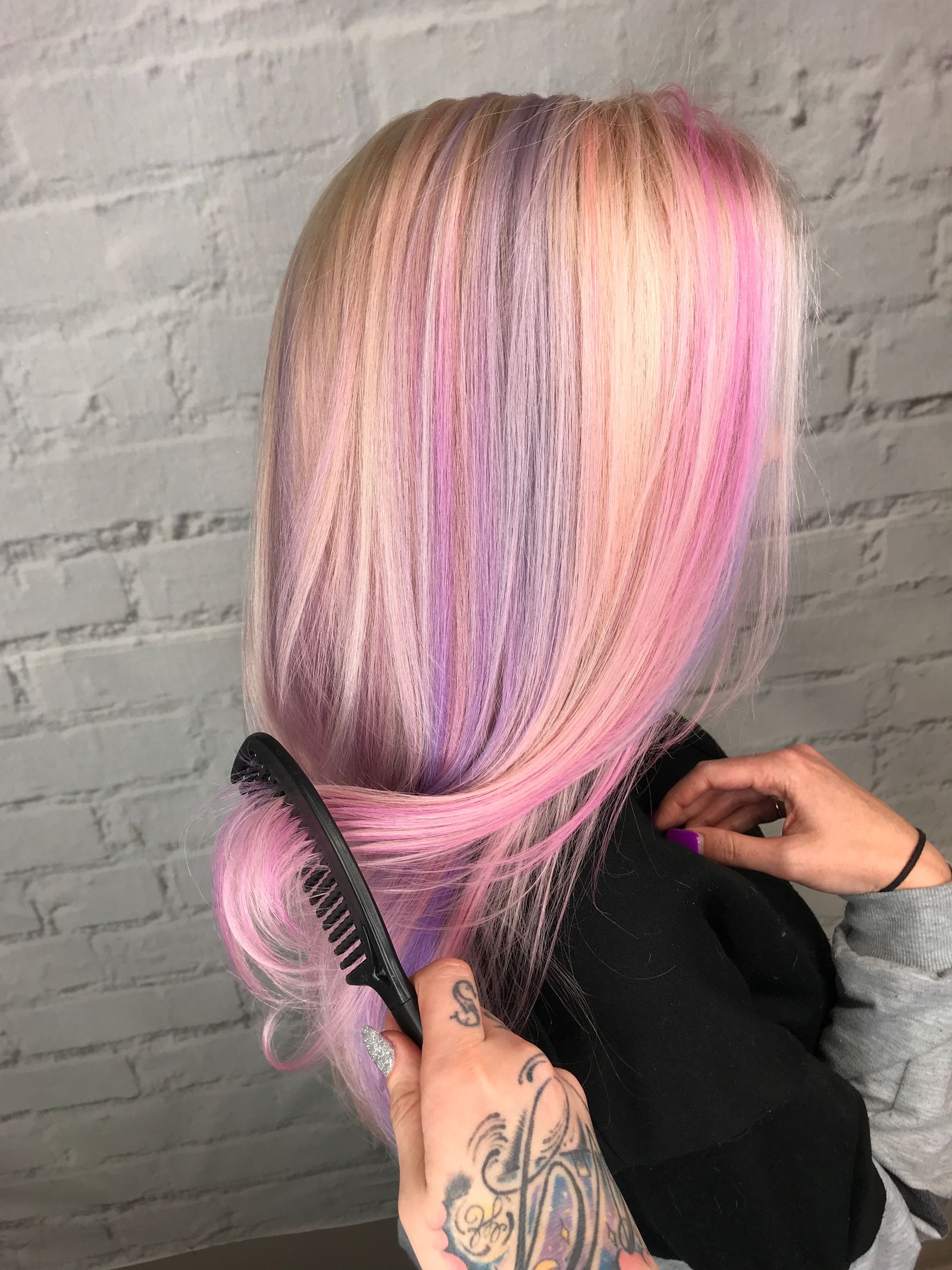 Pastel Lilac Pink Blend Waves Pastel Lilac Pink Blend Waves — Lilac Hair 2027