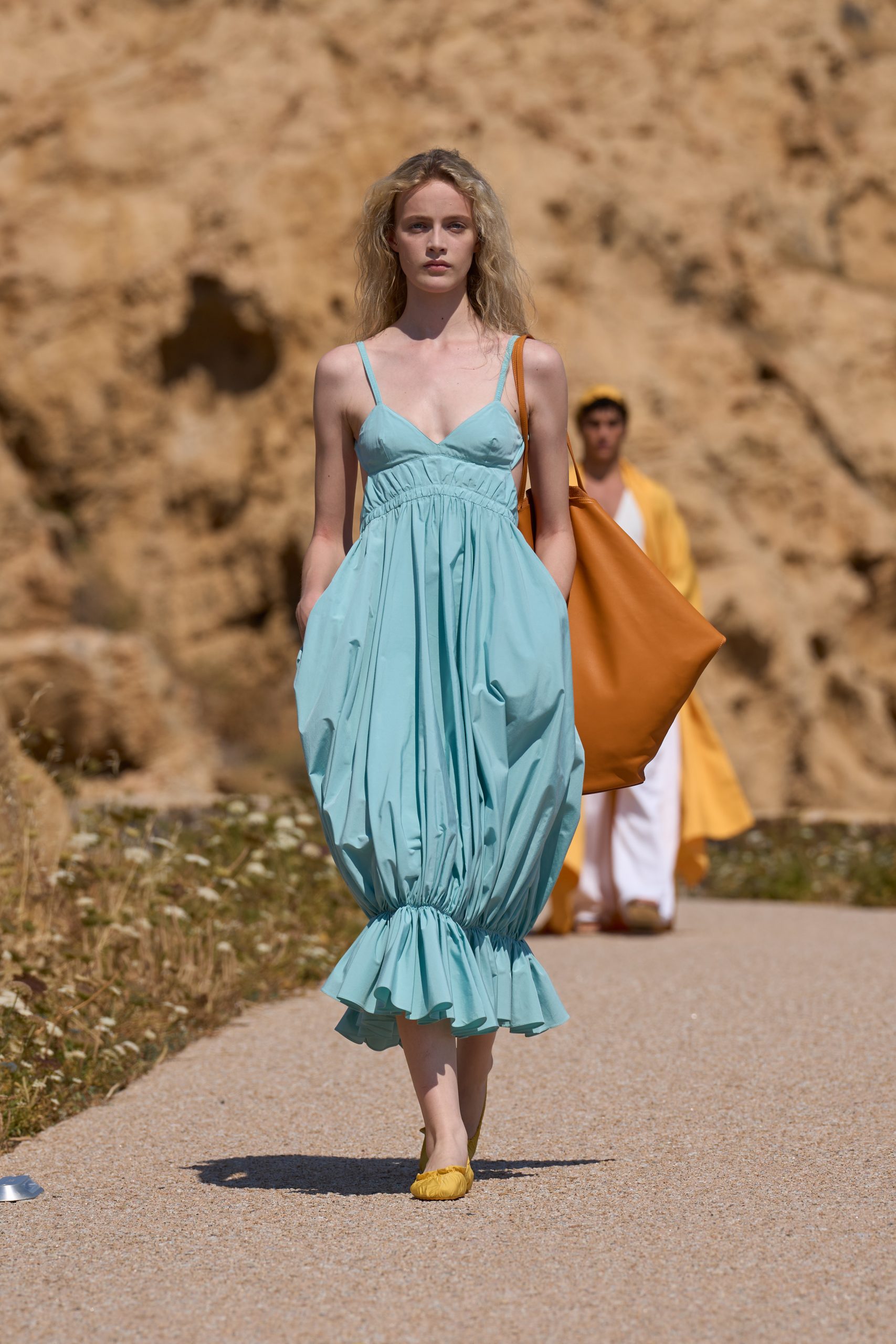 Light Blue Mini Dress with Voluminous Skirt: Playful Spring Trend Light Blue Mini Dress with Voluminous Skirt: Playful Spring Trend — Spring Outfit Trends 2027