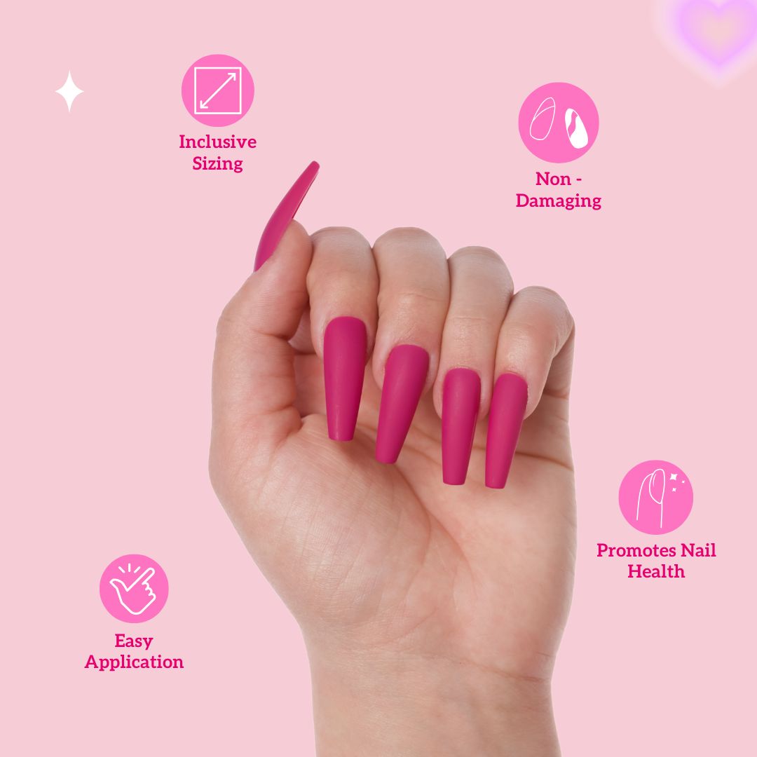 Matte Visual Idea Matte Visual Idea — Magenta Nails 2027