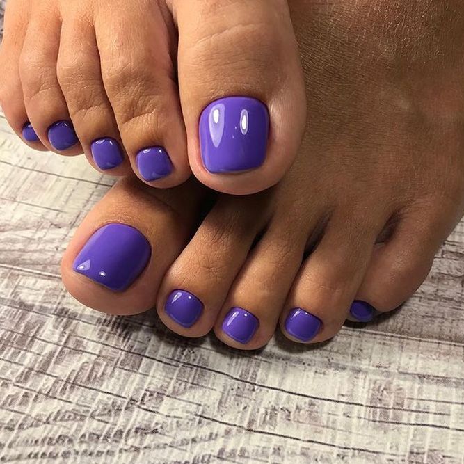 Vibrant Purple Visual Idea — Winter Pedicure Colors 2027