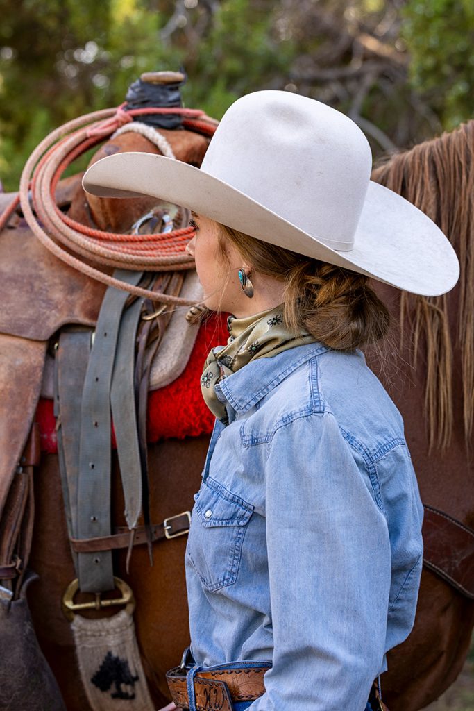 Braided Bun With Cowboy Hat — Rodeo Hairstyles 2027