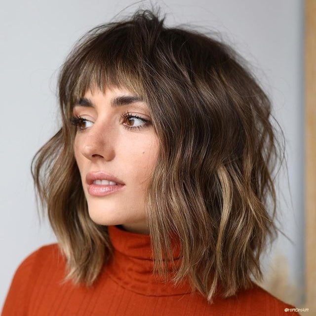 Blunt Fringe on Chin Length Bob Blunt Fringe on Chin Length Bob — Bangs Trends 2027