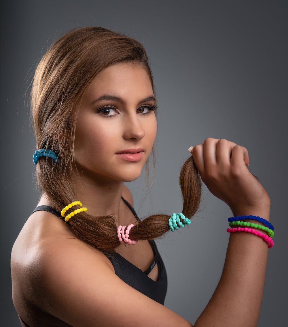 Low Side Ponytails Bubble Effect Low Side Ponytails Bubble Effect — Cheer Hairstyles 2027