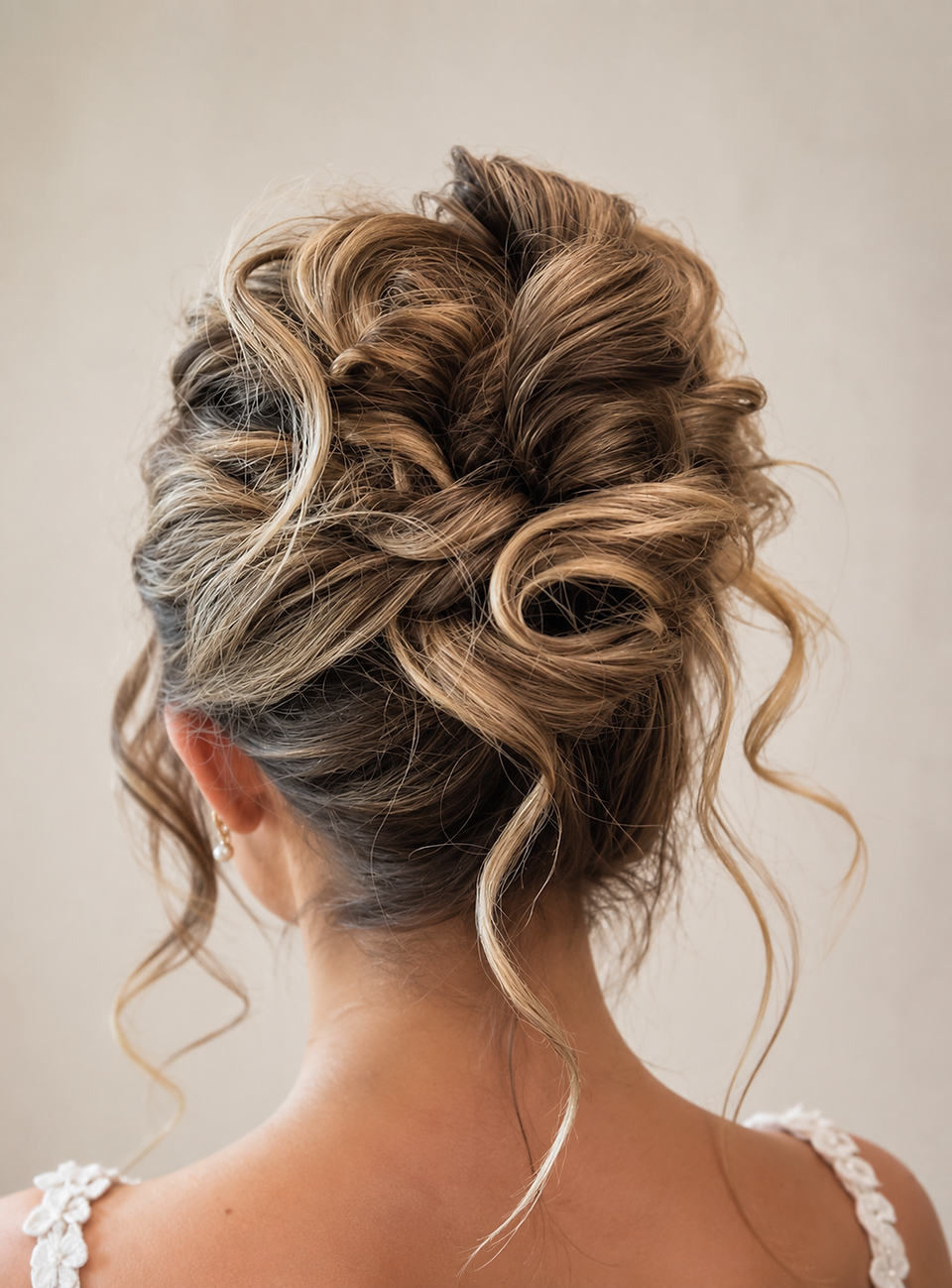 Blonde Chignon With Cascading Curls Blonde Chignon With Cascading Curls — Mother of the Bride Updos 2027