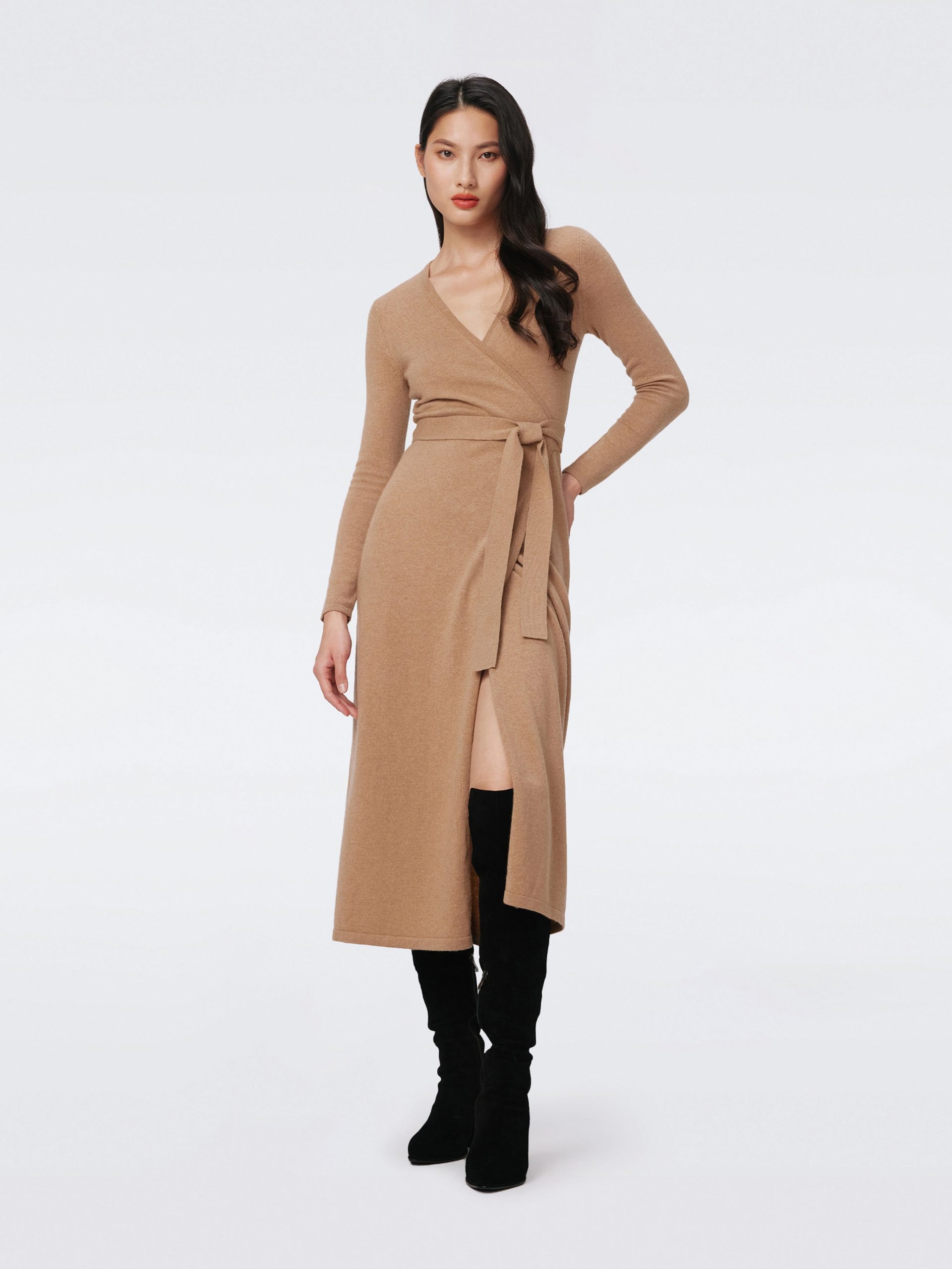 Elegant Wrap Sweater Dress for Smart Occasions Elegant Wrap Sweater Dress for Smart Occasions — Sweater Dress Outfits 2027