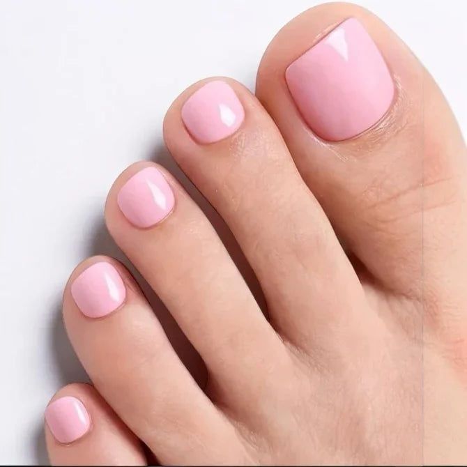 Glossy Baby Pink Toes Glossy Baby Pink Toes — Light Pink Toe Nails 2027