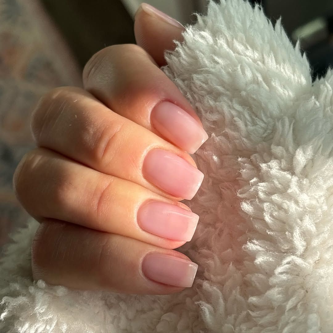 Classic French Manicure on Short Square Classic French Manicure on Short Square — Simple Short Nails 2027