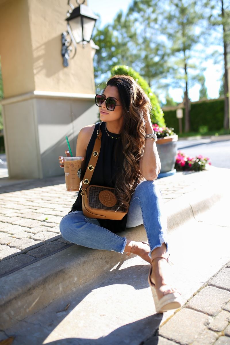Straight Leg Jeans with Wedge Sandals for Daytime Casual — Pinterest Girl Outfits 2027