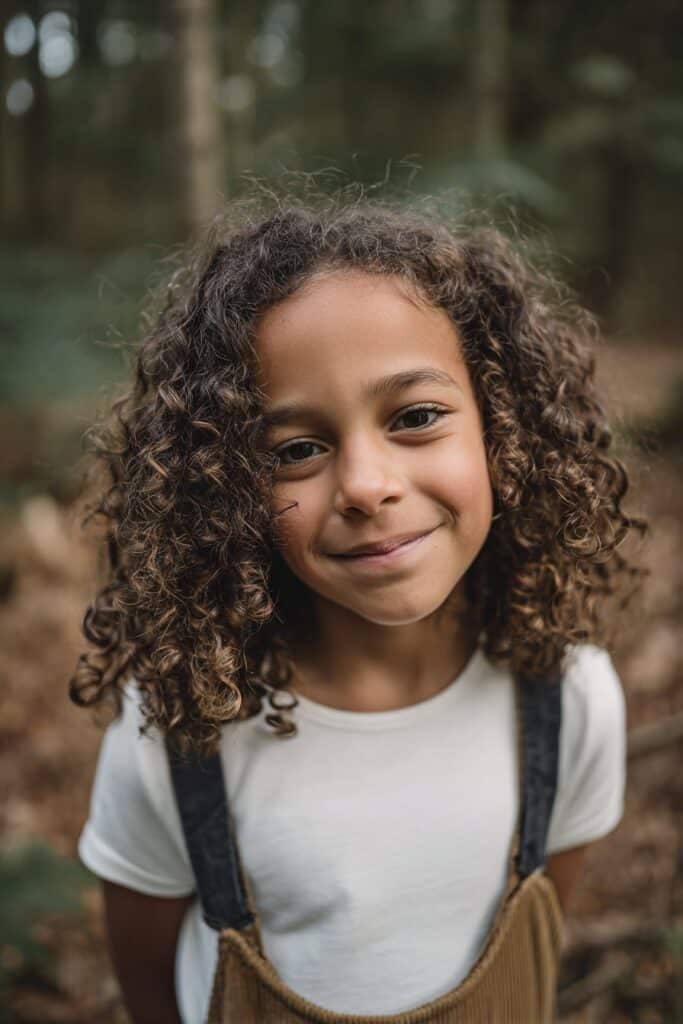 Voluminous Curly Dark Brown Cut Voluminous Curly Dark Brown Cut — Little Girl Hairstyles 2027